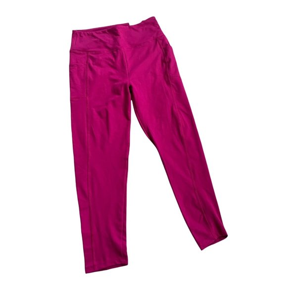 NWT Bally High Rise Magenta Ankle Leggings - Picture 2 of 6